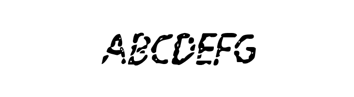 Blood Drenched Italic  Free Fonts Download