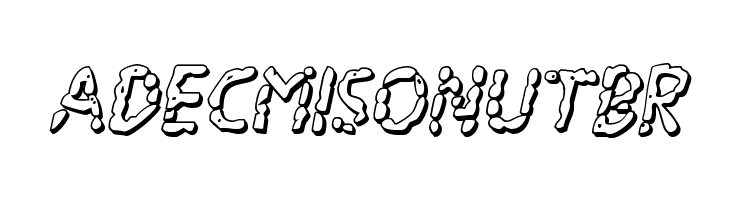 Blood Drenched 3D Italic  Free Fonts Download