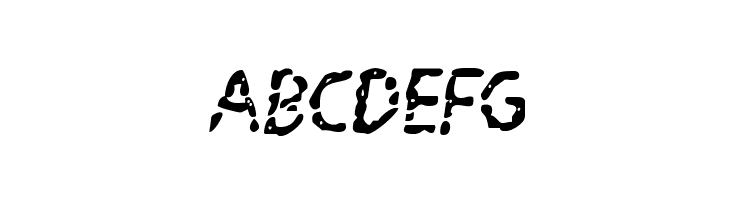 Blood Drenched Semi-Italic  Free Fonts Download