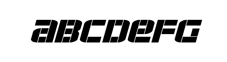 Force Commander Expanded Italic  Free Fonts Download