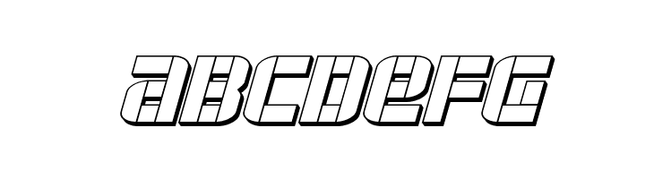 Force Commander 3D Italic  Free Fonts Download