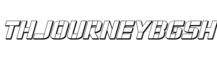 Force Commander 3D Italic  Free Fonts Download