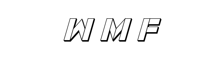 Force Commander 3D Italic  Free Fonts Download