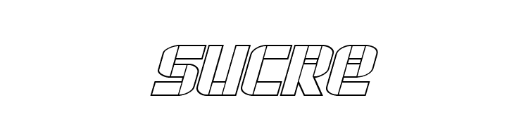 Force Commander Outline Italic  Free Fonts Download