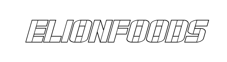 Force Commander Outline Italic  Free Fonts Download