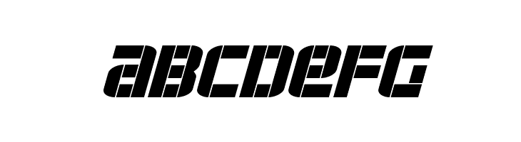 Force Commander Italic  Free Fonts Download