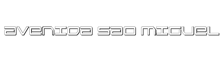 Sky Ridge 3D Condensed  Free Fonts Download