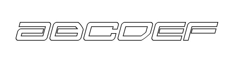 Sky Ridge Outline Italic  Free Fonts Download