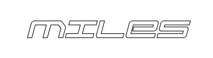 Sky Ridge Outline Italic  Free Fonts Download