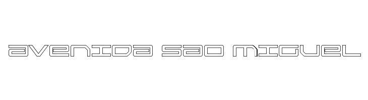 Sky Ridge Outline  Free Fonts Download