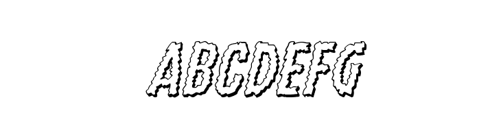 Ampire 3D Italic  Free Fonts Download