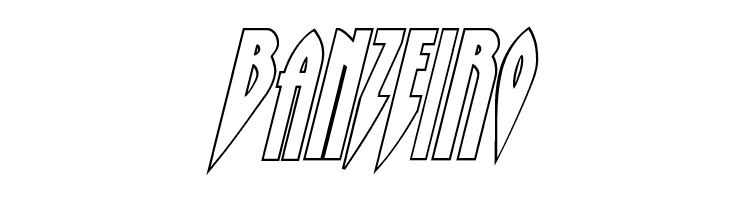 Zirconian Outline Italic  Free Fonts Download