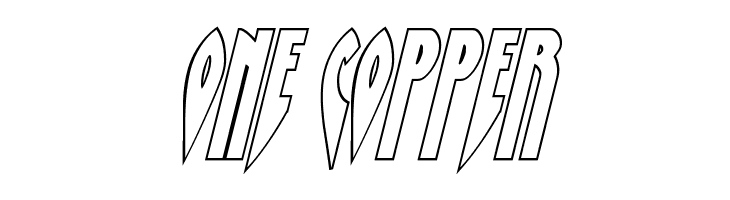 Zirconian Outline Italic  Free Fonts Download