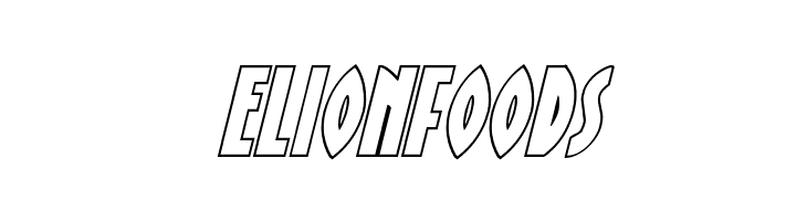 Zirconian Outline Italic  Free Fonts Download