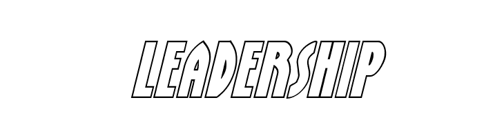 Zirconian Outline Italic  Free Fonts Download