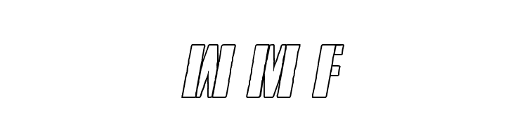 Rumble Tumble Outline Italic  Free Fonts Download