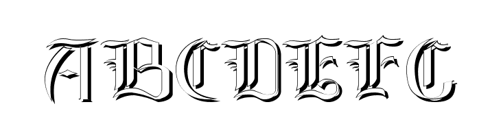 Glastonbury Wide Shadow  Free Fonts Download