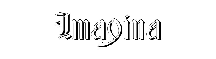 Glastonbury Wide Shadow  Free Fonts Download