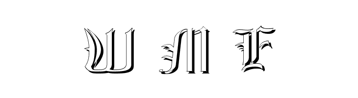 Glastonbury Wide Shadow  Free Fonts Download