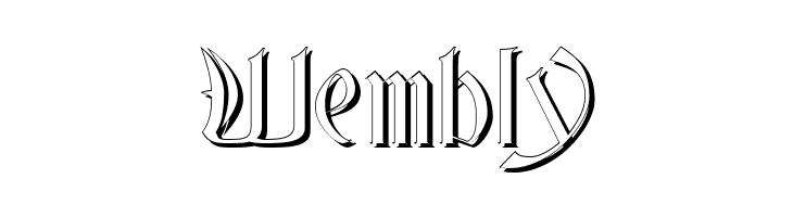 Glastonbury Wide Shadow  Free Fonts Download