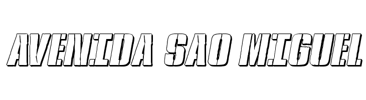 Rumble Tumble 3D Italic  Free Fonts Download