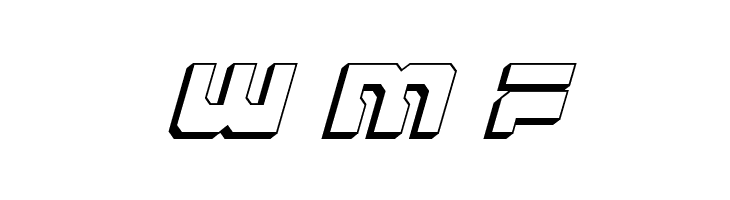 Yamagachi 2050 3D Italic  Free Fonts Download