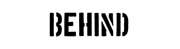 BEHIND Boston Traffic Font