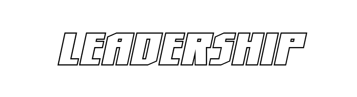 Hero Worship Outline Italic  Free Fonts Download