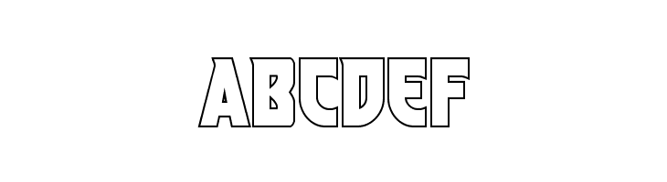 Kung-Fu Master Outline  Free Fonts Download