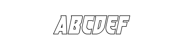 Kung-Fu Master Outline Italic  Free Fonts Download