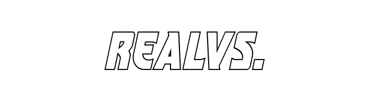 Kung-Fu Master Outline Italic  Free Fonts Download