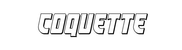 Kung-Fu Master 3D Italic  Free Fonts Download