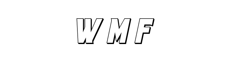 Kung-Fu Master 3D Italic  Free Fonts Download