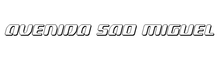 Delta Phoenix 3D Italic  Free Fonts Download