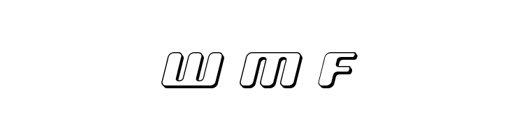 Delta Phoenix 3D Italic  Free Fonts Download