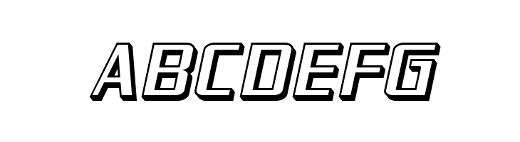 SF Theramin Gothic Shaded Oblique  Free Fonts Download