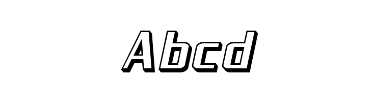 SF Theramin Gothic Shaded Oblique  Free Fonts Download