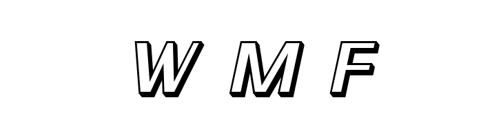 SF Theramin Gothic Shaded Oblique  Free Fonts Download