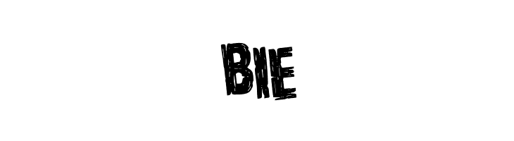 Hanging Tree Staggered Rotated  Free Fonts Download