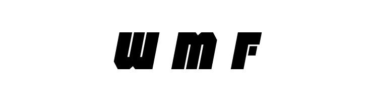 Shogunate Expanded Italic  Free Fonts Download