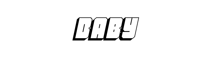 Homebase Super 3D Italic  Free Fonts Download