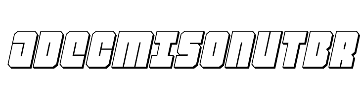 Homebase 3D Italic  Free Fonts Download