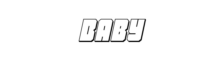 Homebase 3D Italic  Free Fonts Download