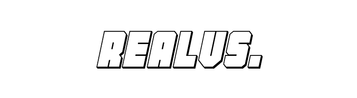 Homebase 3D Italic  Free Fonts Download