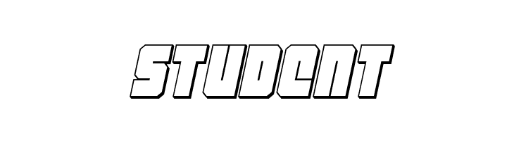 Homebase 3D Italic  Free Fonts Download