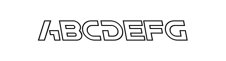 SF Solar Sailer Outline Italic  Free Fonts Download