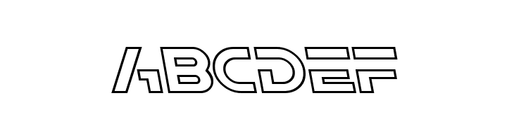 SF Solar Sailer Outline Italic  Free Fonts Download