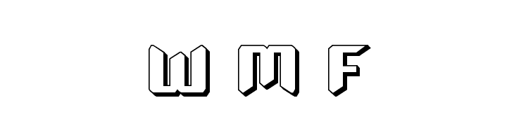 Robo-Clone Straight 3D  Free Fonts Download