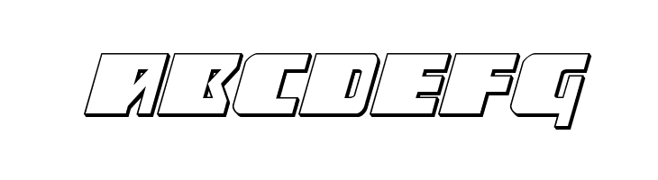 Space Runner 3D Italic  Free Fonts Download