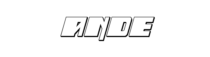 Space Runner 3D Italic  Free Fonts Download